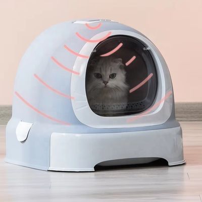 Легко чистый Дораэмон Дизайн кошачий мусорный ящик со скаупером и крышкой Предотвратить мусор разброса