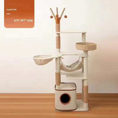 Настраиваемая простая сборка кошачье дерево с Sisal Scratcher и Activity Dens