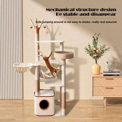 Настраиваемая простая сборка кошачье дерево с Sisal Scratcher и Activity Dens