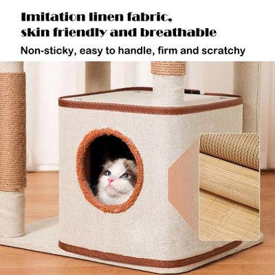 Настраиваемая простая сборка кошачье дерево с Sisal Scratcher и Activity Dens