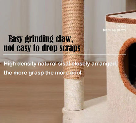 Настраиваемая простая сборка кошачье дерево с Sisal Scratcher и Activity Dens