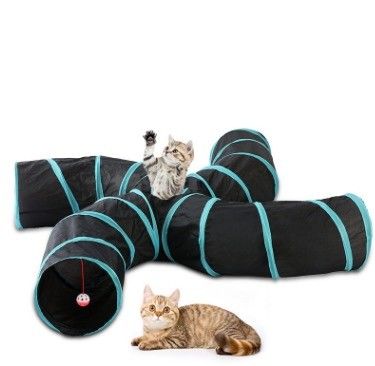 OEM/ODM Интерактивная кошка забавная игрушка 4 Way S типа Cat Tunnel Свертываемый домашний любимец