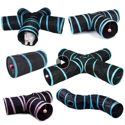 OEM/ODM Интерактивная кошка забавная игрушка 4 Way S типа Cat Tunnel Свертываемый домашний любимец