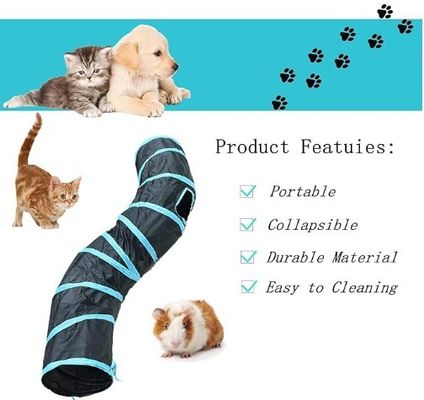 OEM/ODM Интерактивная кошка забавная игрушка 4 Way S типа Cat Tunnel Свертываемый домашний любимец