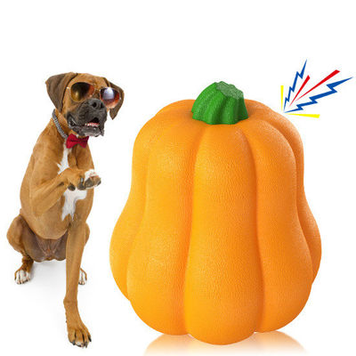TPR Pumpkin Ball Shake makes Giggle Sound Интерактивная игрушка для собак для скота и обучения