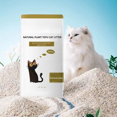 Мягкий песок биоразлагаемый тофу кошачий мусор Низкий отслеживание Сильное скопление ODM конструкции для кошек
